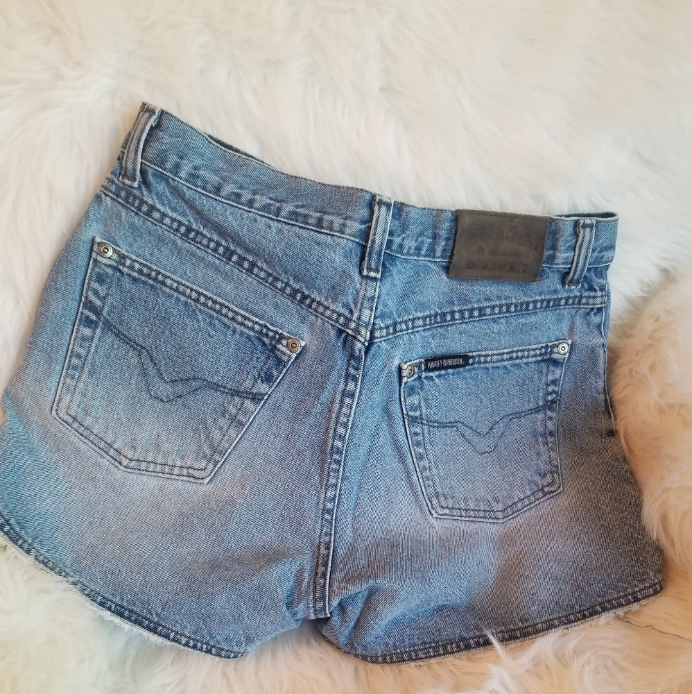 Harley Davidson denim shorts - Picture 3 of 5